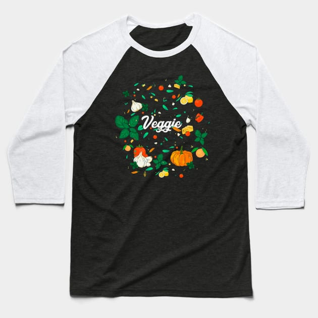 Veggie Baseball T-Shirt by Hounds_of_Tindalos